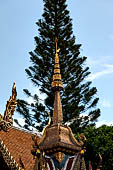 Chiang Mai - Wat Phra That Doi Suthep. Detail of a small bell tower. 